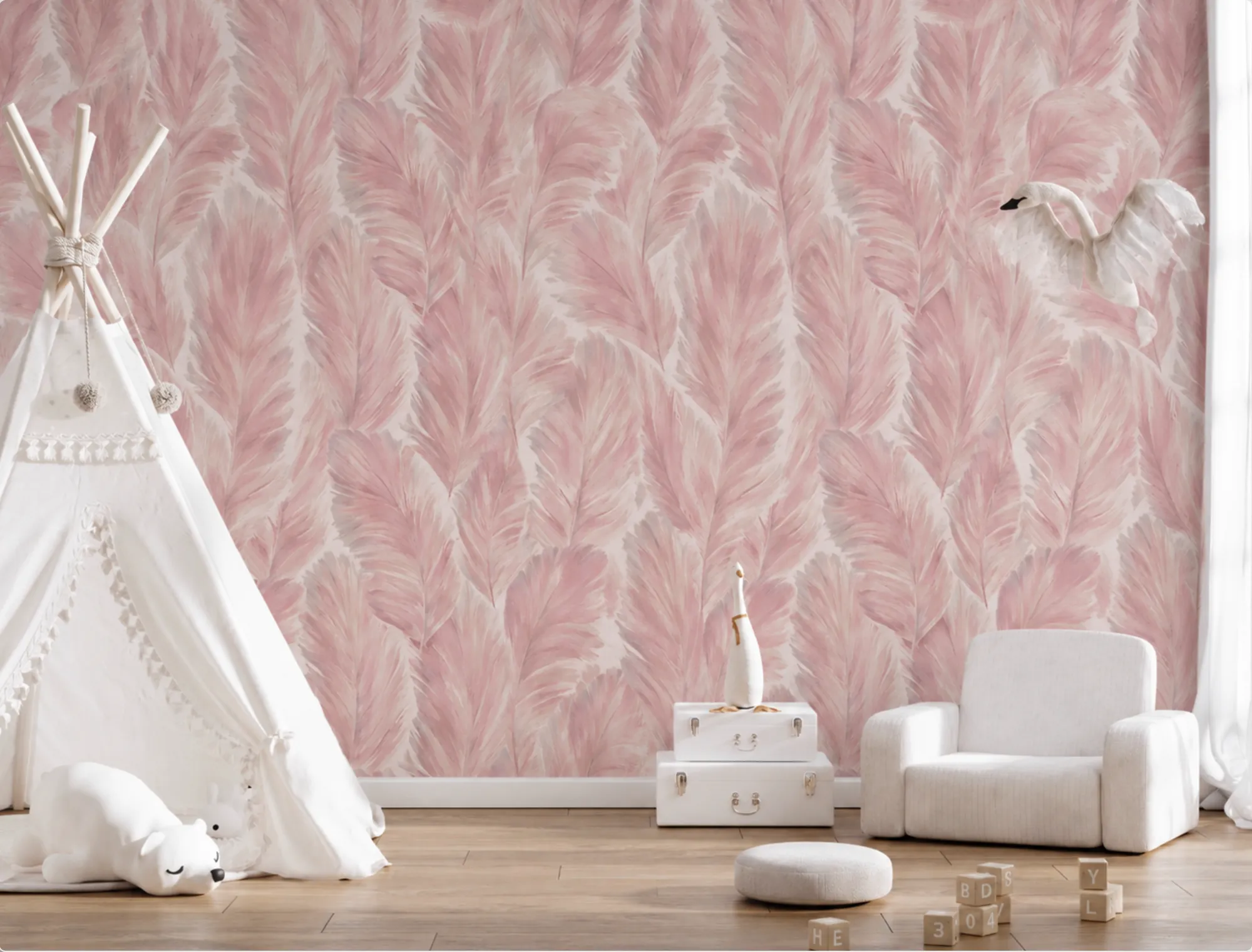 Flamingo Feather Blush