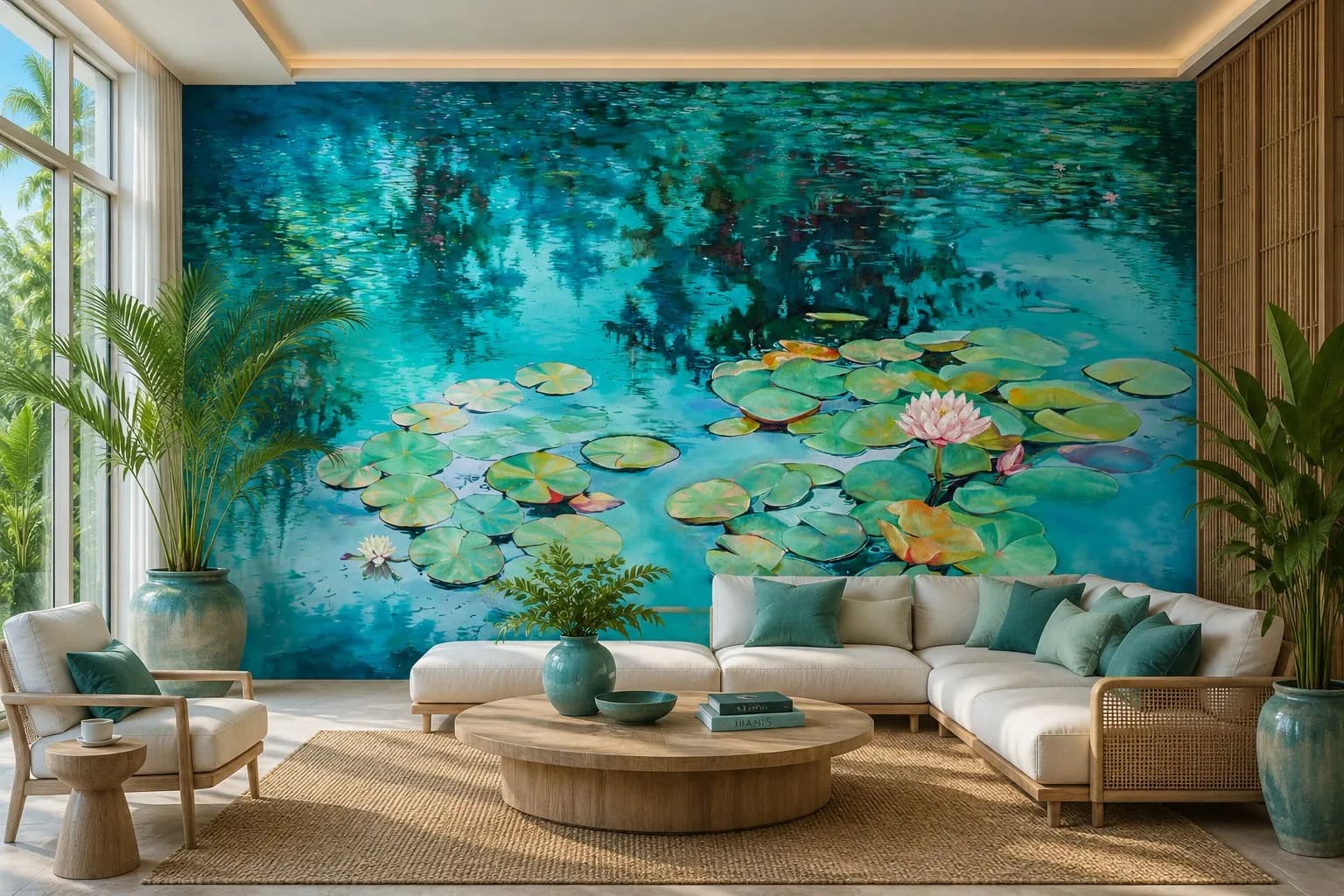 Lily Pond at Dusk
